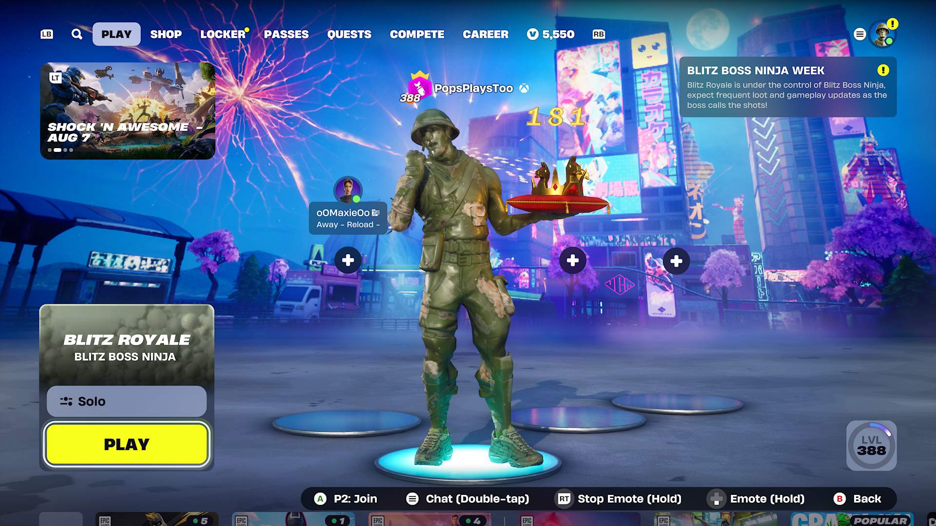 It’s Raining Crowns in Fortnite Blitz Royale